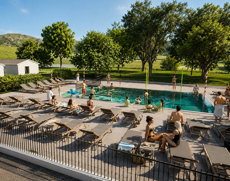  Réalisation d'une piscine pour un camping 