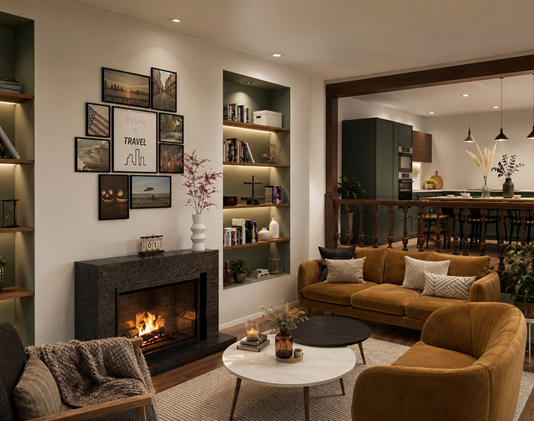  Aménagement intérieur d'une maison de village 